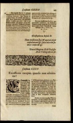 Consilium CXXV.
