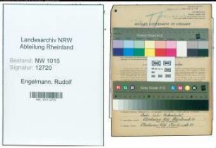Entnazifizierung Rudolf Engelmann , geb. 30.06.1906 (Schaffner)
