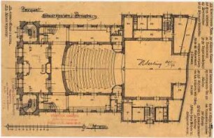 Stadttheater, Bromberg: Grundriss Parkett