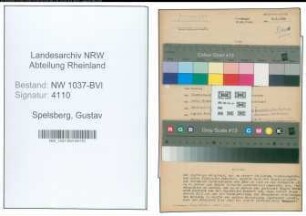 Entnazifizierung Gustav Spelsberg , geb. 01.05.1898 (Lehrer)