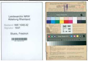 Entnazifizierung Friedrich Stuers , geb. 22.02.1890 (Buchhalter)