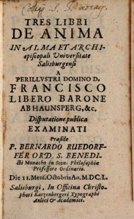 Tres libri de anima