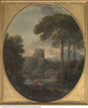 Landschaft mit dem Mausoleum der Caecilia Metella