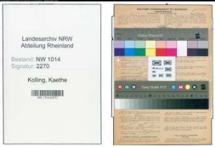 Entnazifizierung Kaethe Kolling , geb. 06.06.1905 ()