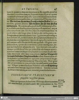 Theoricorum Praeceptorum propostio vigesima quinta