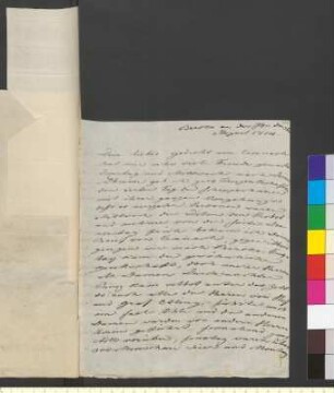 Brief von Goethe, Christiane von an Goethe, Johann Wolfgang von