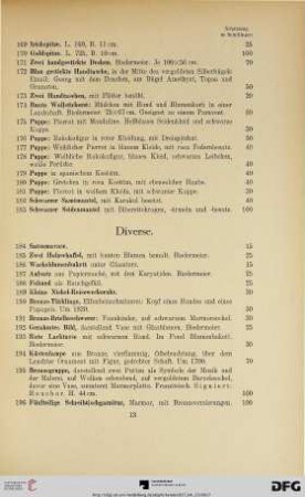 Diverse (Nr. 184-199)