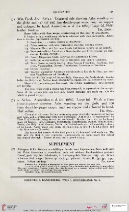 Supplement (Nr. 375 - 381)