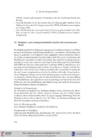 Religions- und rechtsgeschichtliche Quellen des vormodernen Nepal