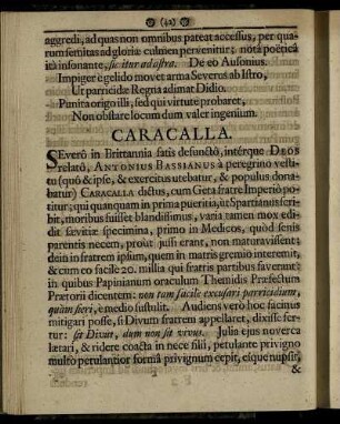 Caracalla. - Constantinus Magnus.