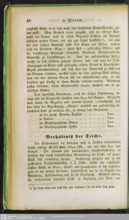 Verhältniß der Teiche