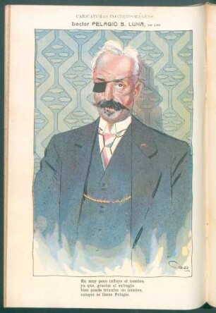 Doctor Pelagio B. Luna : Caricaturas contemporáneas