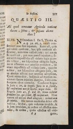 357-379, Quaestio III. Ad quid teneatur Agricola ratione damni, sylvis, & pascuis alienis illati?