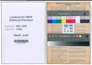 Entnazifizierung Josef Stauff , geb. 20.02.1912 (Elektromeister)