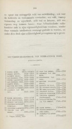 Gouverneurs-generaal van Neerlandsch Indie, 1610 - 1865
