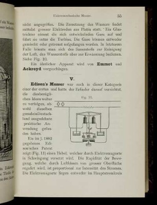 V. [Elektromechanische Messer]
