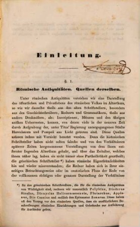 Handbuch der römischen Antiquitäten : nebst einer kurzen römischen Literaturgeschichte