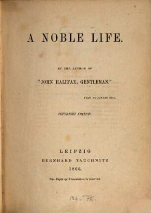A noble life