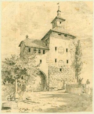 Konstanz Kreuzlinger Torturm von Norden