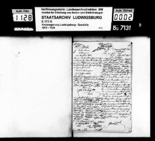 Stiftungssachen: Liegenschaften, Oberamt Böblingen