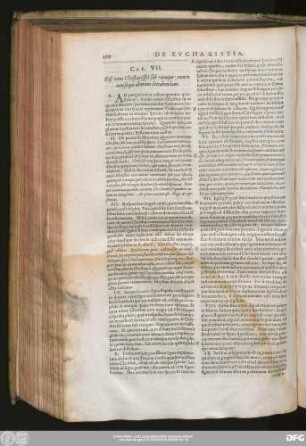 Cap. VII. Etsi totus Christus esset sub utraque : tamen non sequi alteram detrahendam.