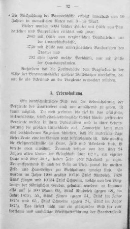 5. Lebenshaltung.