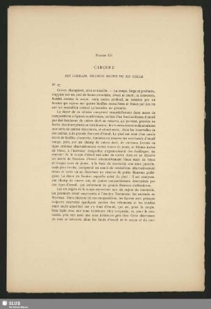 Planche XII Ciboire Art Lorrain, Seconde Moitié Du XIIe Siècle