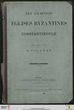 Band 2: Les anciennes églises byzantines de Constantinople: Atlas