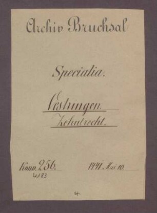 Abt Johann von Ellwangen gestattet als Lehnsherr des Laienzehnten zu Östringen, dass Diether Landschad von Steinach seiner Ehefrau Anna von Sachsenheim darauf ein Zugeld von 500 bis 600 Gulden widerlegt.