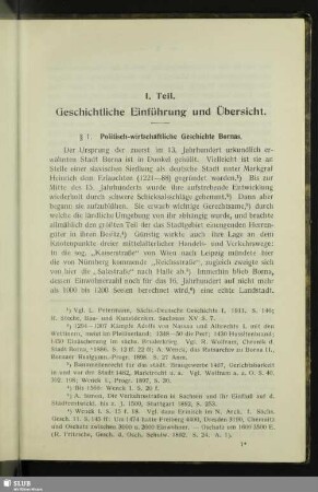 I. Teil. Geschichtliche Einführung und Übersicht