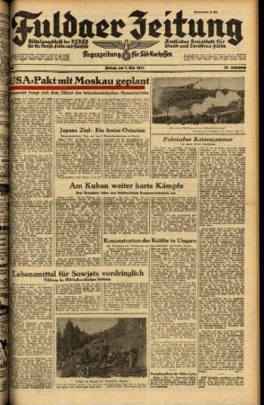 Ausgabe vom Freitag, den 07. Mai 1943.