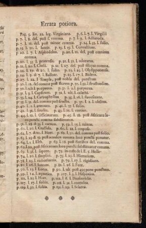 Errata potiora