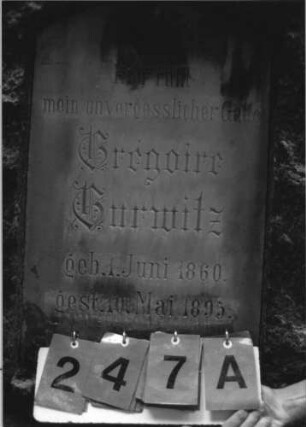 Grabstein 247 [Hahn S. 83 Grab-Nr. 894]: Grabstein 247A [Hahn S. 83 Grab-Nr. 894]