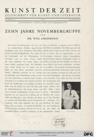 3: Zehn Jahre Novembergruppe