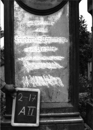 Grabstein A II/2/17 (Detailaufnahme 1)