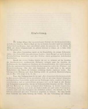 Über den Rechenunterricht an höheren Schulen : (Entwurf e. method. Leitf., 1. Abschn.)