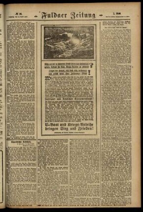 Zweite Ausgabe vom Samstag, den 14. April 1917.