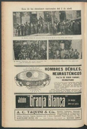 Ecos de las elecciones nacionales del 2 de Abril