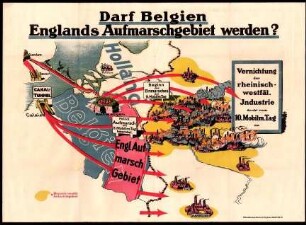Darf Belgien Englands Aufmarschgebiet werden?