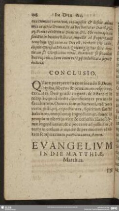 Evangelium In Die Matthiae, Matth. 11