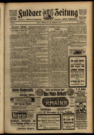 Zweite Ausgabe vom Montag, den 26. November 1906.