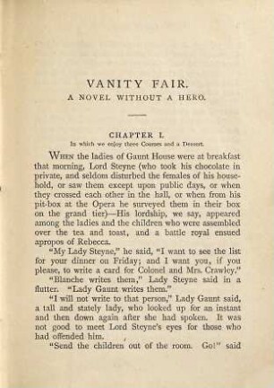 Vanity fair : a novel without a hero ; in three volumes, Vol. III