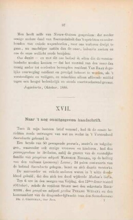 XVII. Naar 't nog onuitgegeven handschrift