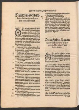 Der achtzehen Figurn nach ordnung der ersten nachfolgend/ und derselben Buchstaben zaiger.