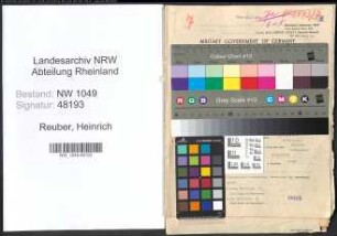 Entnazifizierung Heinrich Reuber , geb. 09.05.1904 (Ingenieur)