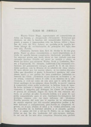 Elogio de Zorrilla