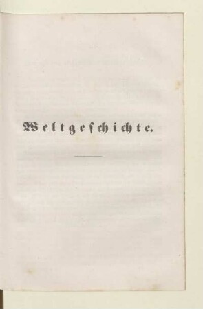 Weltgeschichte