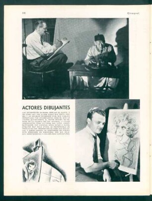Actores dibujantes - Lionel Barrymore y James Cagney