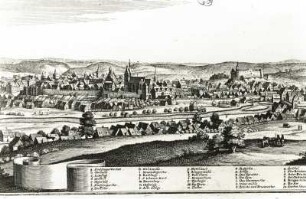Martthäus Merian der Ältere (1593-1650). Plauen im Vogtland. Ausschnitt