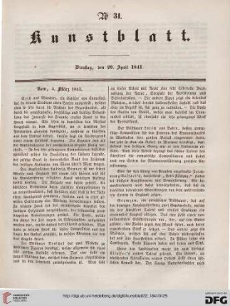 Nr. 31 - 40 (20. April 1841 - 20. Mai 1841)